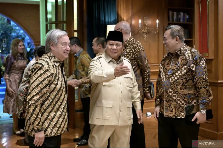 Kunjungi Indonesia, Sekjen PBB Sampaikan 3 Poin Penting ke Presiden Prabowo